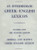 An Intermediate Greek-English Lexicon: Founded upon the Seventh Edition of Liddell and Scott's Greek-English Lexicon