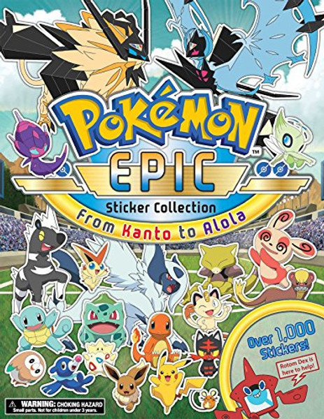 Pokmon Epic Sticker Collection: From Kanto to Alola