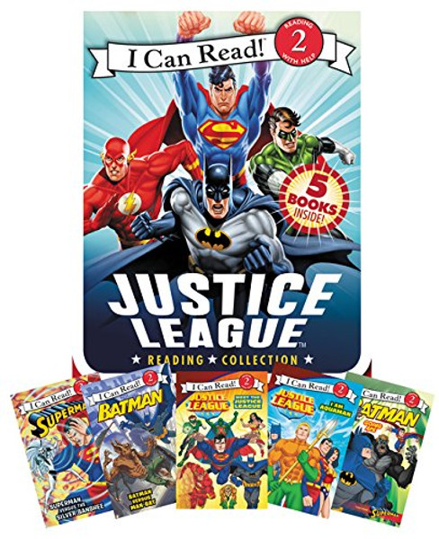 Justice League Reading Collection: 5 I Can Read Books Inside! (I Can Read Level 2)