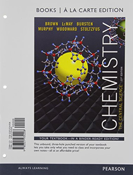 Chemistry: The Central Science, Books a la Carte Plus MasteringChemistry with eText -- Access Card Package (13th Edition)