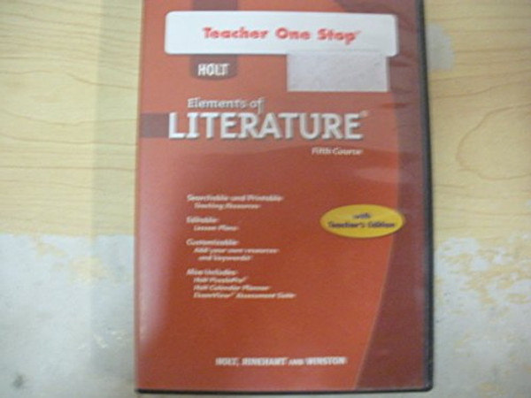 Holt Elements of Literature: Teacher One Stop DVD-ROM Fifth Course, American Literature