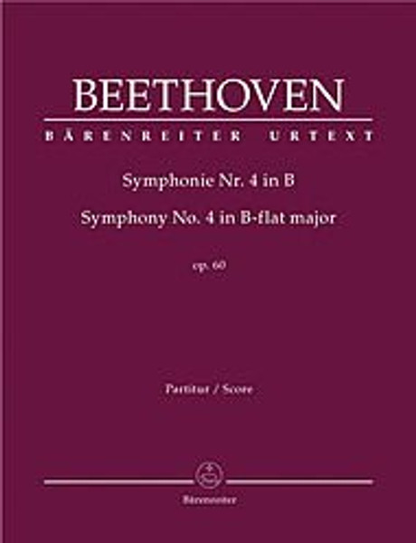 Symphony No. 4 in B-flat Major: Baerenreiter Full Score
