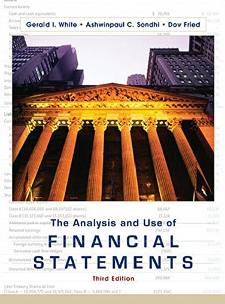 The Analysis and Use of Financial Statements