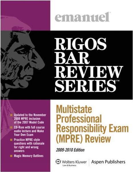 Multistate Professional Responsibility Exam (MPRE) Review (Emanuel's Rigos Bar Review Series)