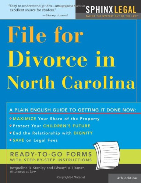 File for Divorce in North Carolina (Legal Survival Guides)