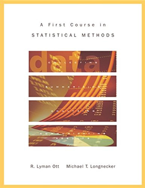 A First Course in Statistical Methods (with CD-ROM) (Duxbury)