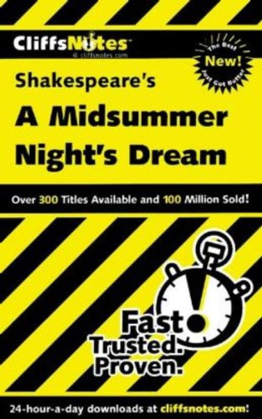 CliffsNotes on Shakespeares A Midsummer Nights Dream (Dummies Trade)