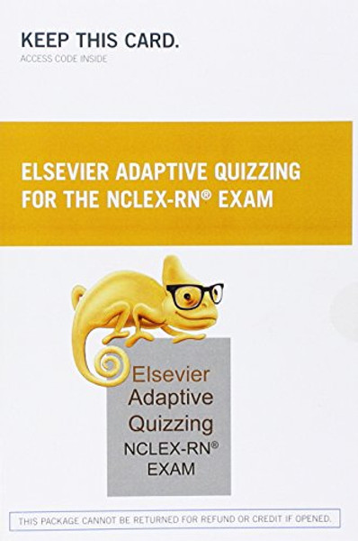 Elsevier Adaptive Quizzing for the NCLEX-RN Exam (36-Month) (Retail Access Card), 1e