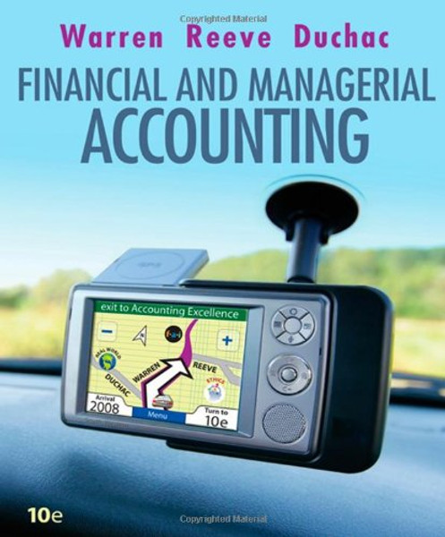 Financial & Managerial Accounting (Available Titles CengageNOW)