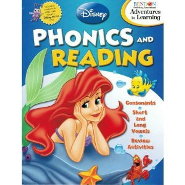 Disney Adventures in Learning Phonics & Reading Workbook (Grade 1)