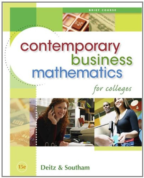 Contemporary Business Mathematics for Colleges, Brief Edition (with CD-ROM)