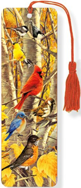 Autumn Birds 3-D Bookmark (Lenticular Bookmark)