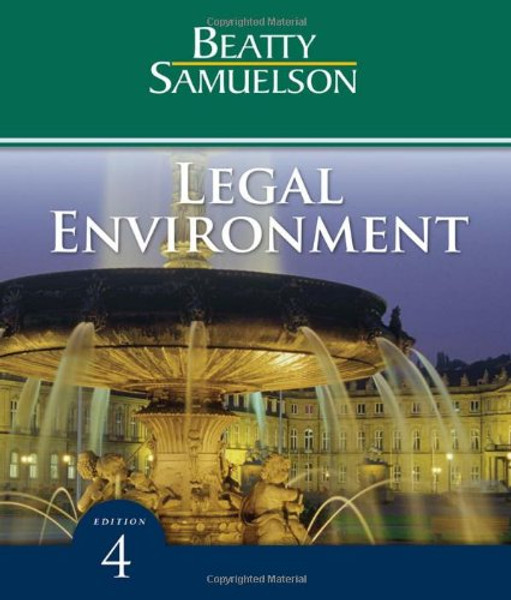 Legal Environment (Available Titles CengageNOW)