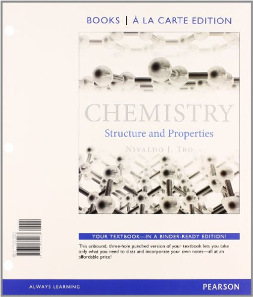 Chemistry: Structures and Properties, Books a la Carte Plus MasteringChemistry with eText -- Access Card Package