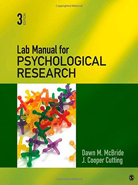 Lab Manual for Psychological Research