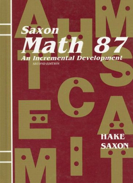 Saxon Math 8/7: Student Edition 2002