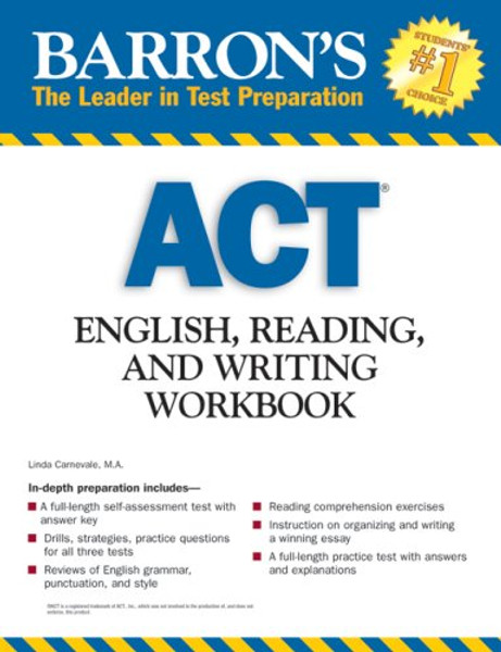 Barron's ACT English, Reading, and Writing Workbook (Barron's: The Leader in Test Preparation)