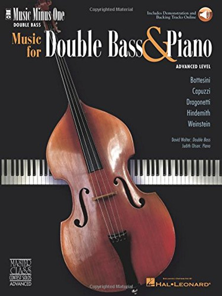 Music for Double Bass & Piano - Advanced Level: Music Minus One Double Bass