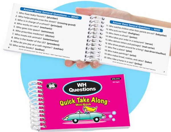 WH Questions Quick Take Along Mini-Book