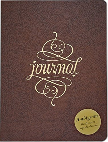 Ambigram Leather Journal (Diary, Notebook)