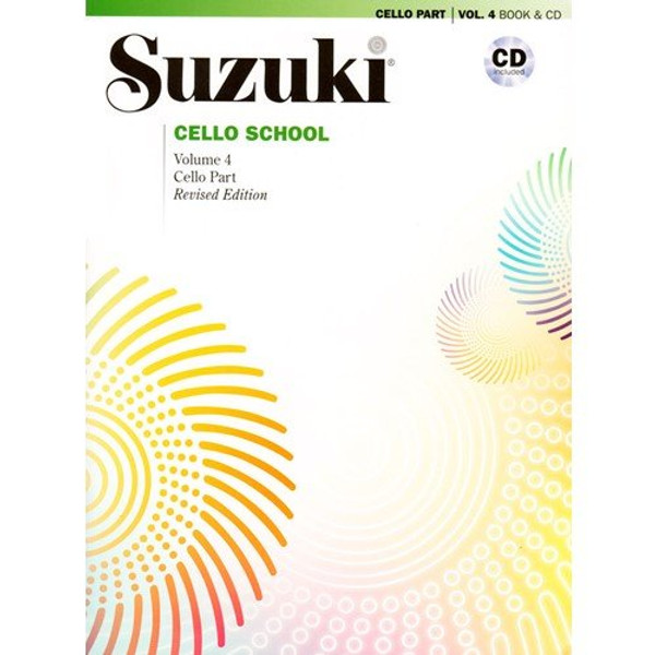 Suzuki Cello School, Vol 4: Cello Part, Book & CD