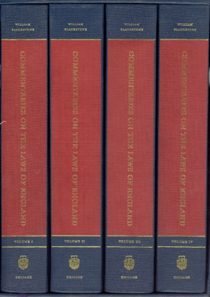 Commentaries on the Laws of England, A Facsimile of the First