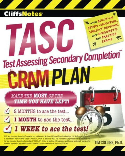 CliffsNotes TASC Test Assessing Secondary Completion Cram Plan