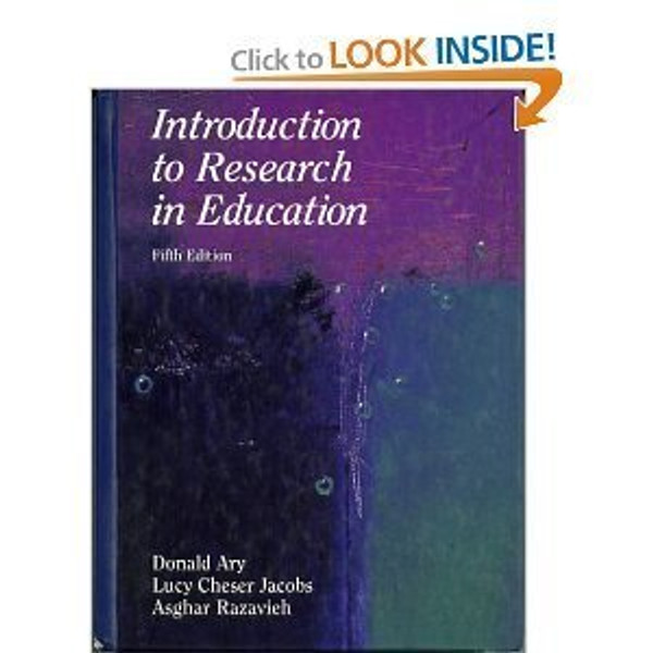 Introduction to Research in Education