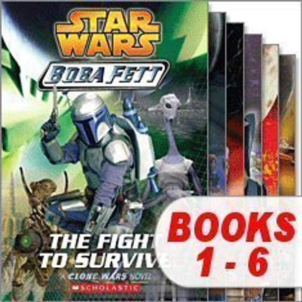 Star Wars Boba Fett Set (6 Books) (Star Wars Boba Fett, #1 The Fight to Survive; #2 Crossfire; #3 Maze of Deception; #4 Hunted; #5 A New Threat; #6 Pursuit)