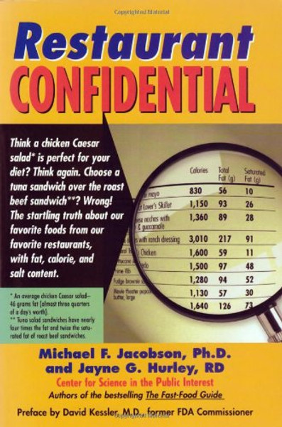 Restaurant Confidential: The Shocking Truth about What You're Really Eating When You're Eating Out