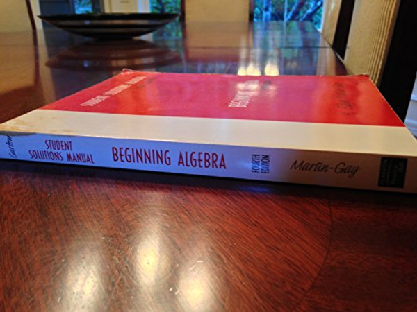 Beginning Algebra: Student Solutions Manual