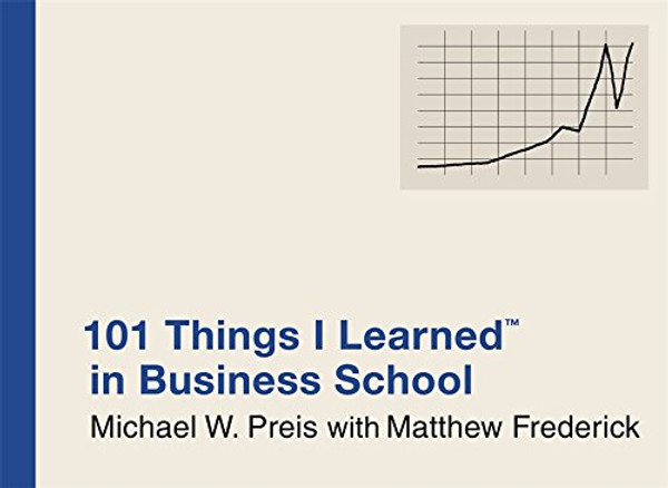 101 Things I Learned in Business School