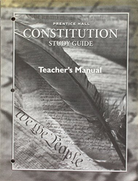 Magruder's American Government Constitution Study Guide Teacher's Manual