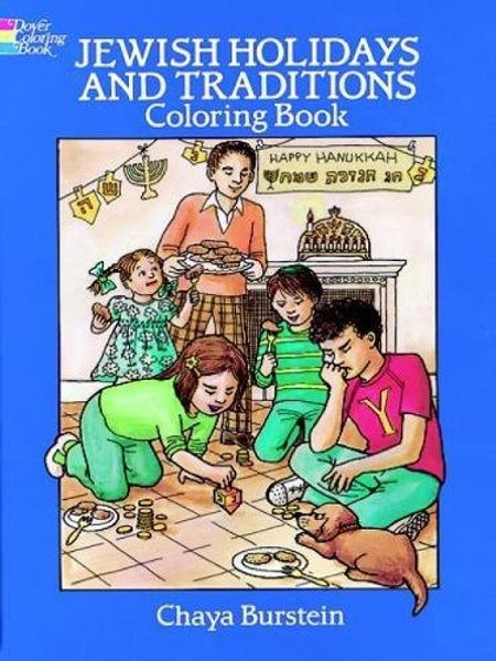 Jewish Holidays and Traditions Coloring Book (Dover Holiday Coloring Book)