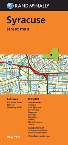 Folded Map: Syracuse Street Map (Rand Mcnally)