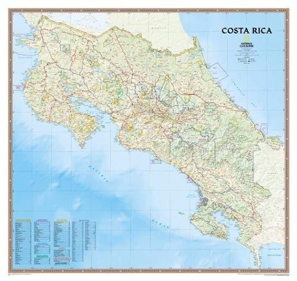 Costa Rica [Laminated] (National Geographic Reference Map)