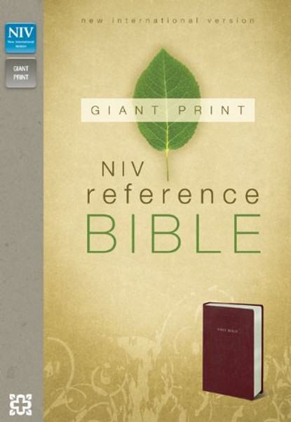 NIV, Reference Bible, Giant Print, Imitation Leather, Burgundy