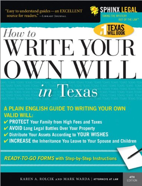 How to Write Your Own Will in Texas (Legal Survival Guides)