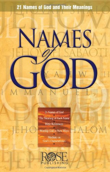 Names of God pamphlet -pkg of 5 pamphlets