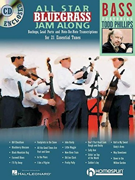 ALL STAR BLUEGRASS JAM-ALONG FOR BASS BK/CD