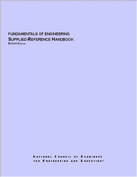 Fundamentals of Engineering Supplied-Reference Handbook
