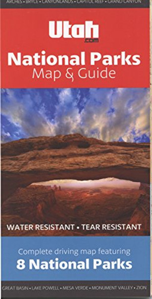 National Parks Map & Guide Utah.com: Grand Canyon, Zion, Bryce Canyon, Arches, Canyonlands, Mesa Verde, Capitol Reef, and Great Basin