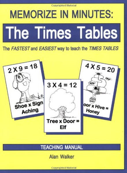 Memorize in Minutes: The Times Tables, Teaching Manual