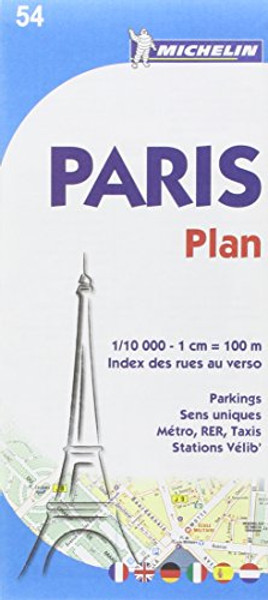 Michelin Paris Plan Street Map No. 54 (Maps/City (Michelin))