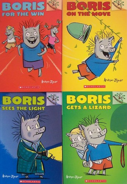Boris Sees the Light, Boris for the Win, Boris Gets a Lizard and Boris on the Move - 4 Book Set