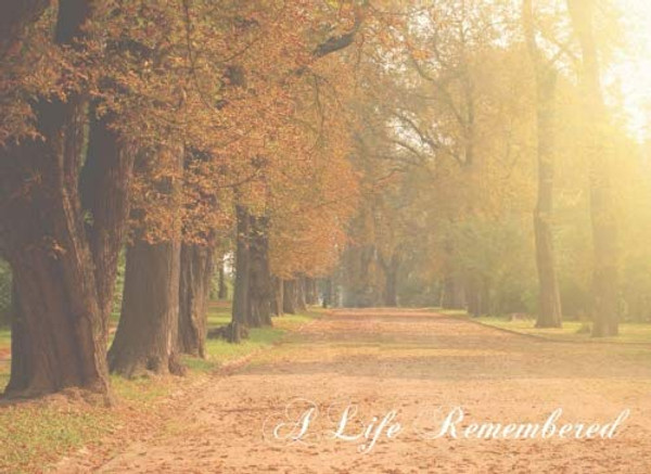 A Life Remembered: In Loving Memory, Memorial Guest Books, Funeral Guest Book, Memorial Service Guest Book, Condolence Book, Sympathy Book (Funeral Guest Book Sing in) (Volume 1)