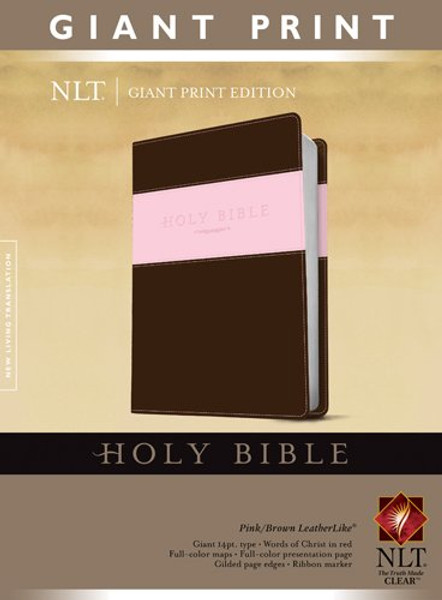 Holy Bible, Giant Print NLT, TuTone