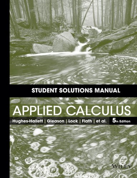 Student Solutions Manual to accompany Applied Calculus, 5e