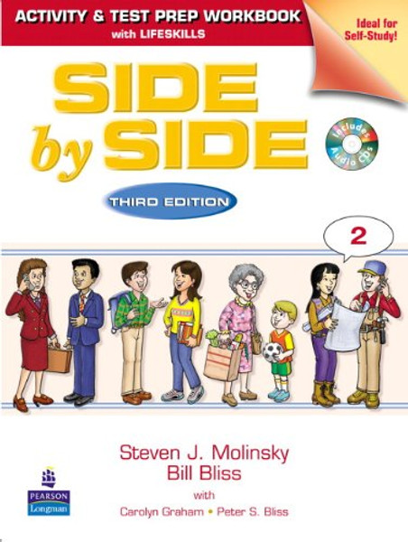 Side by Side 2 Activity Test Prep Workbook w/Answer Key & CDs