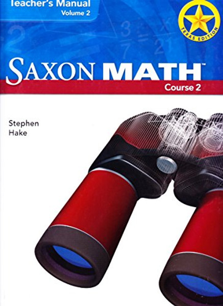 Saxon Math, Course 2, Teacher's Manual, Vol. 2